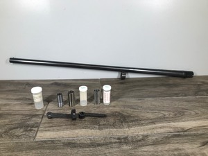 lot 194 image: Remington 12 Gauge Barrel - 3 Chokes & Tools for Changing Out Chokes