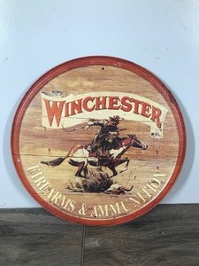 lot 223 image: Winchester Metal Sign