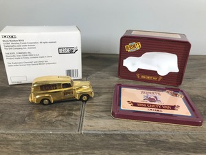 lot 258 image: 1994 ERTL 1950 Chevy Panel Van Hersheys 100th Anniversary - 143 scale die cast - #2365GX