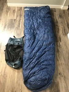 lot 269 image: Gerry Cold Weather Adult Sleeping Bag in a Kelty Bag