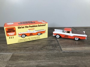 lot 285 image: 1995 Liberty Classics 1957 Ford Ranchero - Trust Worthy Hardware Stores  - 125 scale die cast coin bank