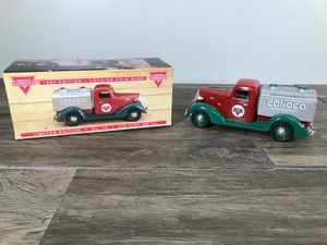 lot 297 image: 1995 Liberty Classics 1937 Chevy Tanker Conoco Continental Oil Company - 125 scale die cast coin bank #5283