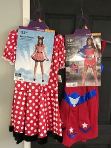 lot 312 image: 2 - Woman Halloween Costumes - Sizes in description