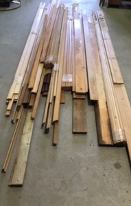 lot 359 image: Trim and base  boards and some pine boards