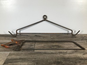 lot 370 image: Deer Hanger for Skinning & Saw for Cutting Bones