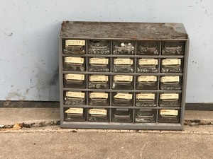 lot 390 image: Hardware Organizer full of Hardware