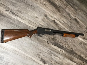 lot 9 image: 12 Gauge Pump with Legal Shortened Barrel - J.C. Higgins Model 102.25 Sears Roebuck and Co.