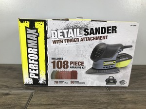 lot 566 image: Performax Detail Sander with Finger Attachment - New in the box