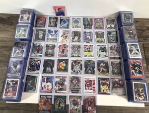lot 595 image: 400 Plus Sports Cards & More in Top Loaders - Inserts - Autos - Rookies  Basketball - Baseball - Football
