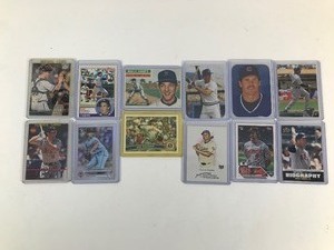 lot 598 image: Lot of 12 Baseball Cards all in Top Loaders - 1956 Topps Billy Hoeft - Joe Nathan - Alan Trammel -.Tyler Flowers - Dale Murphy - Ryne Sandburg - Gunnar Henderson & More