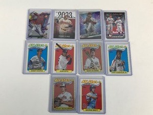 lot 600 image: Lot of 10 Baseball Cards all in Top Loaders - Shohei Ohtani - Mark McGuire - Sandy Koufax and More