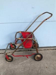 lot 664 image: Vintage Metal Baby Stroller