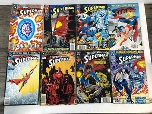 lot 670 image: 8 - Superman DC Comic Books