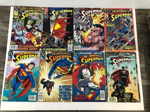 lot 673 image: 8 - Superman DC Comic Books