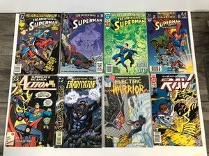 lot 675 image: 8 - DC Comic Books - Action Comics - Eradicator - Electric Warrior - The RAV - Superman