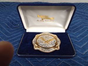 lot 148 image: Montana Silver Eagle belt buckle