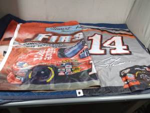 lot 147 image: 2 Nascar Tony Syewart racing flags