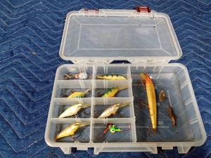 lot 136 image: Plano tackle box of tackle