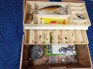 lot 120 image: Old pal professional tackle box of tackle