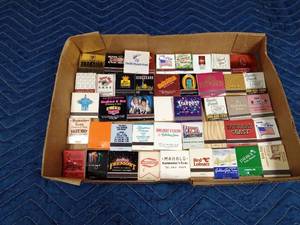 lot 101 image: Flat of Advertised match books