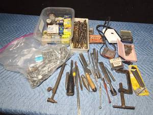 lot 53 image: Lot of tools, nails,bolts, ribbits and more