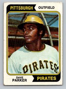 lot 18 image: Dave Parker RC 1974 Topps #252 Rookie Vintage BasebalL Card