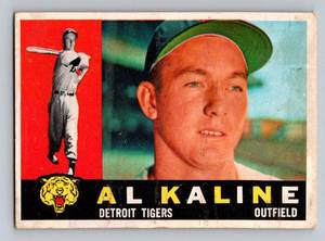 lot 19 image: Al Kaline 1960 Topps #50 Vintage Baseball Card