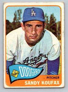 lot 40 image: Sandy Koufax 1065 Topps #300 Vintage Baseball Card