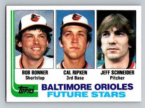 lot 47 image: Cal Ripken Jr. RC 1982 Topps #21 Vintage Rookie Baseball Card