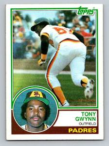 lot 49 image: Tony Gwynn RC 1984 Topps #482 Rookie Vintage Baseball Card