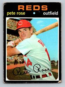 lot 59 image: Pete Rose 1971 Topps #100 Vintage Baseball Card