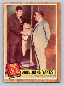 lot 71 image: Babe Ruth Special 1962 Topps #136 Babe Joins Yanks Vintage Baseball Card