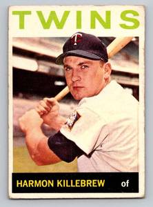 lot 75 image: Harmon Killebrew 1964 Topps #177 Vintage Minnesota Twins Baseball Card
