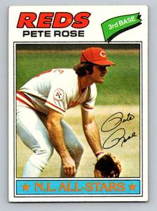 lot 81 image: Pete Rose 1977 Topps #450 Vintage Baseball Card