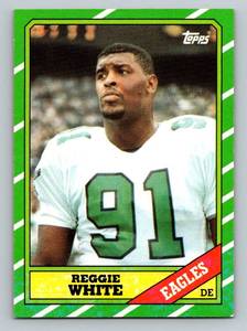 lot 86 image: Reggie White RC 1986 Topps #275 Vintage Football Card