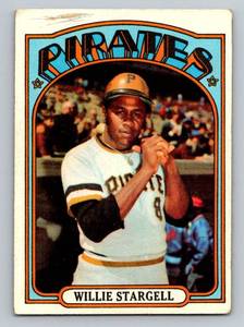 lot 112 image: Willie Stargell 1972 Topps #447 Vintage Baseball Card