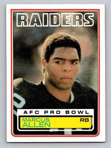lot 16B image: Marcus Allen RC 1983 Topps #16B Vintage Rookie Football Card