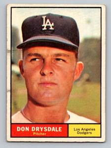 lot 24B image: Don Drysdale 1961 Topps #260 Vintage Baseball Card