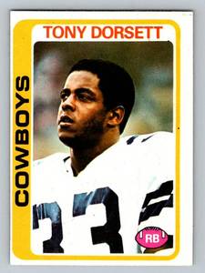 lot 32B image: Tony Dorsett RC 1978 Topps #315 Vintage Rookie Baseball Card