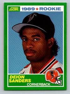 lot 35B image: Deion Sanders RC 1989 Score #246 Rookie Football Card