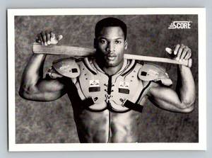 lot 39B image: Bo Jackson Iconi Shoulder Pads Card 1990 Score #697 Baseball Card