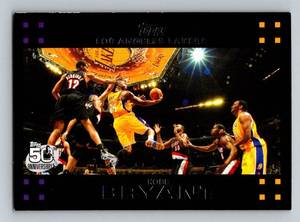 lot 49B image: Kobe Bryant 2007 Topps 50th Anniversary #24 Basketball Card