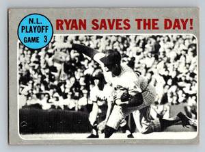lot 71B image: Nolan Ryan 1970 Topps #197 Ryan Saves The Day Vintage Baseball Card