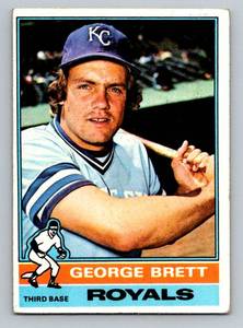 lot 11D image: George Brett 2nd Year 1976 Topps #19 Vintage Baseball Card