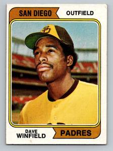 lot 23D image: Dave Winfield RC 1974 Topps #456 Rookie Vintage Baseball Card