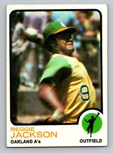 lot 28D image: Reggie Jackson 1973 Topps #255 Vintage Baseball Card