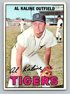 lot 29D image: Al Kaline 1967 Topps #30 Vintage Baseball Card