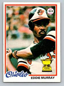 lot 31D image: Eddie Murray RC 1978 Topps #36 Rookie Vintage Baseball Card