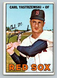 lot 33D image: Carl Yastrzemski 1967 Topps #355 Vintage Baseball Card