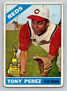 lot 34D image: Tony Perez Rookie Cup 1966 Topps #72 Vintage Baseball Card